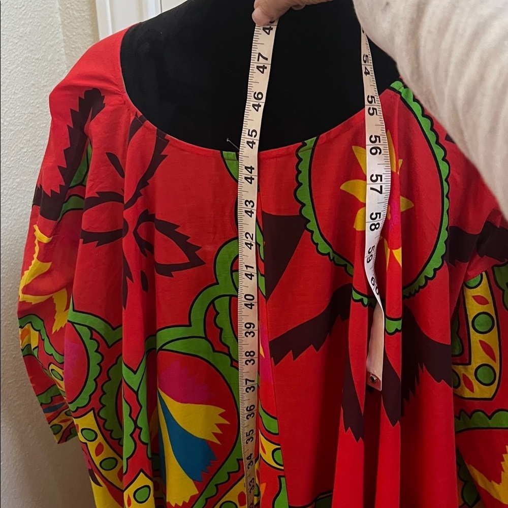 Rhode Resort Dress mid century modern print one size red - Picture 5 of 10